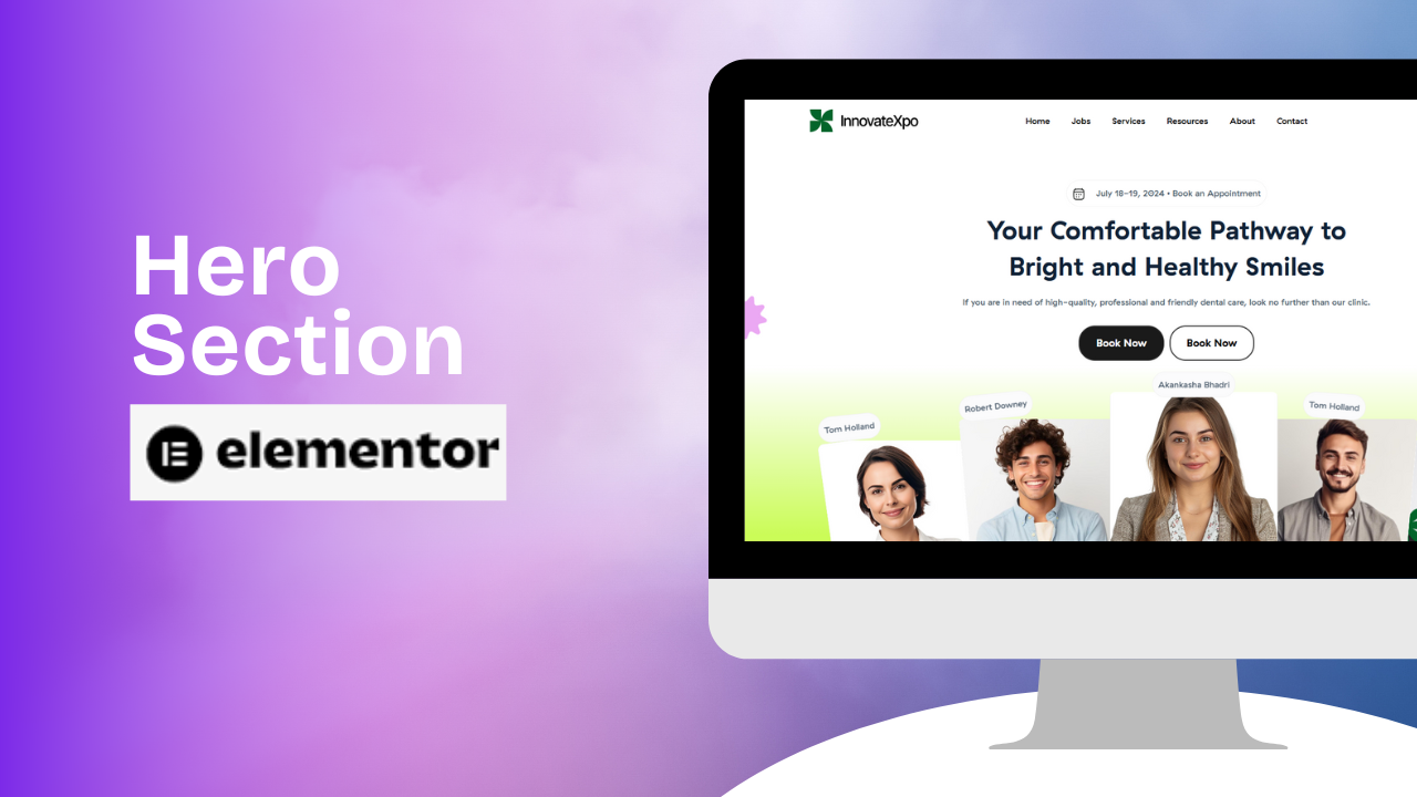 Stunning Hero Sections for Website with Elementor Pro Free