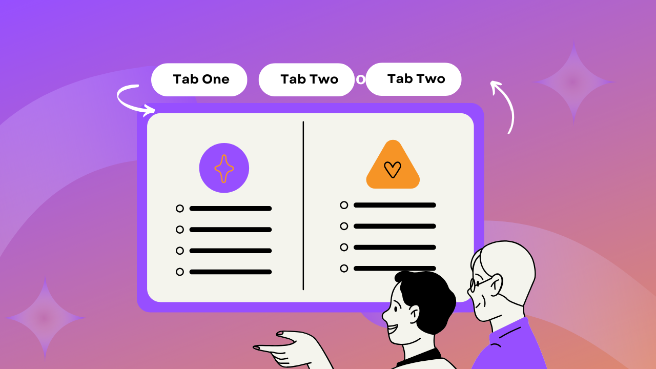 Automatic tab switching component with html css js