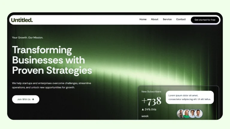 NeonGrid – AI Template - HERO Deisgn with Elementor