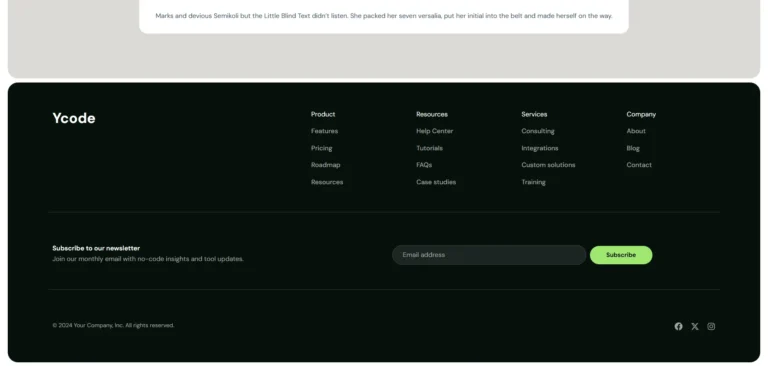 Footer Design Template With Wordpress Elementor
