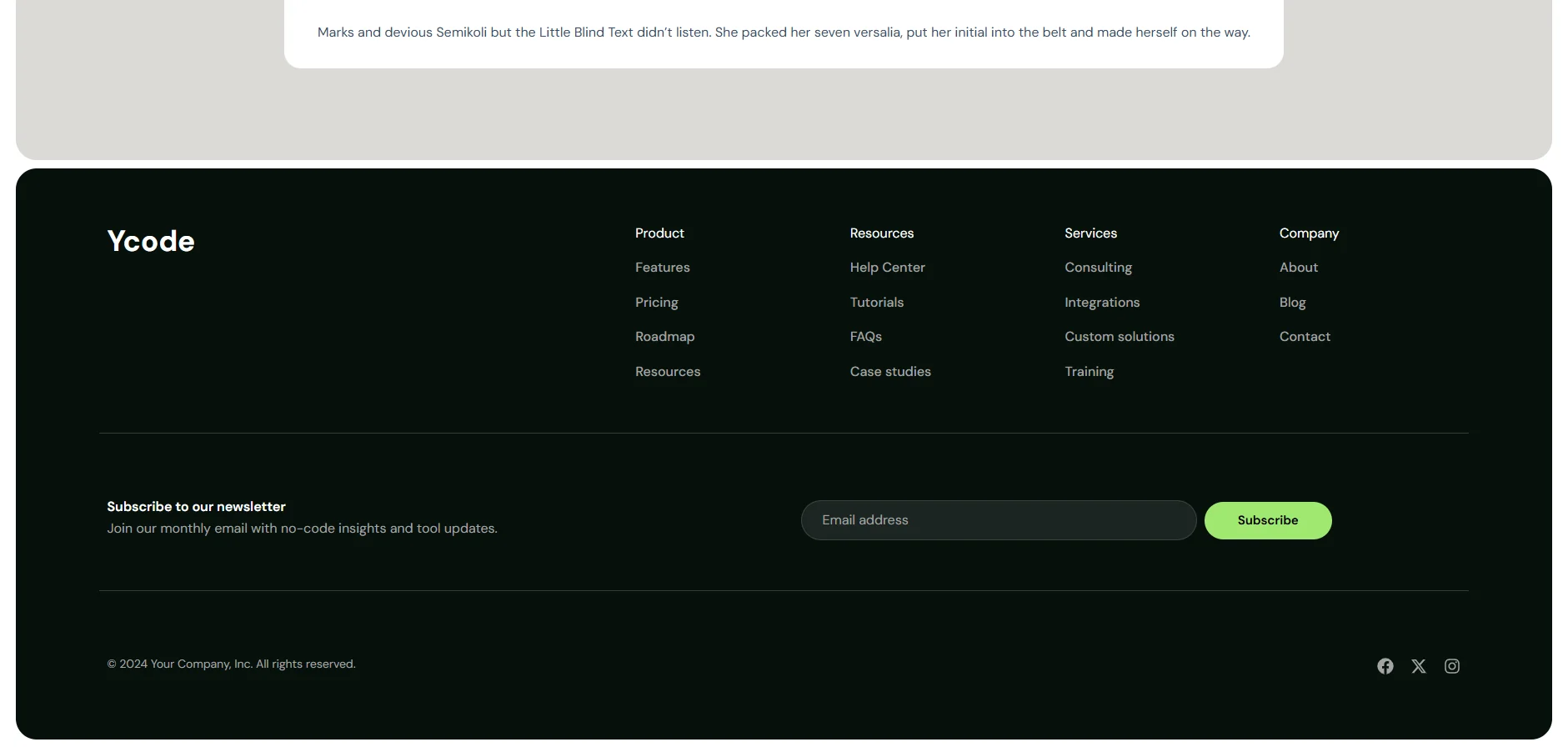 Footer Design Template With Wordpress Elementor