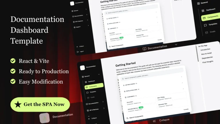 Web Documentation React Template