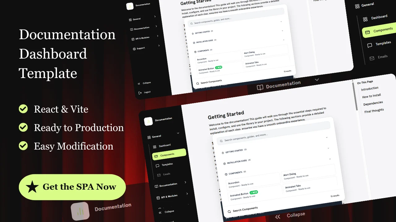 Web Documentation React Template